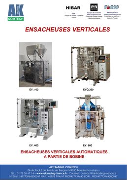 Vertical form fill and seal packaging machine