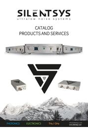 SILENTSYS CATALOG - PRODUCTS AND SERVICES