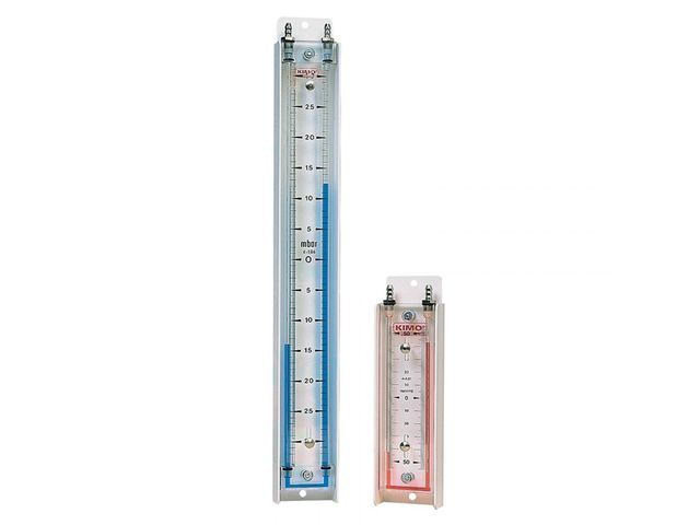 Manometers with vertical liquid column: LU series