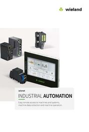 wient® - Industrial automation - Easy remote access to machines and systems, machine data collection and machine operation.