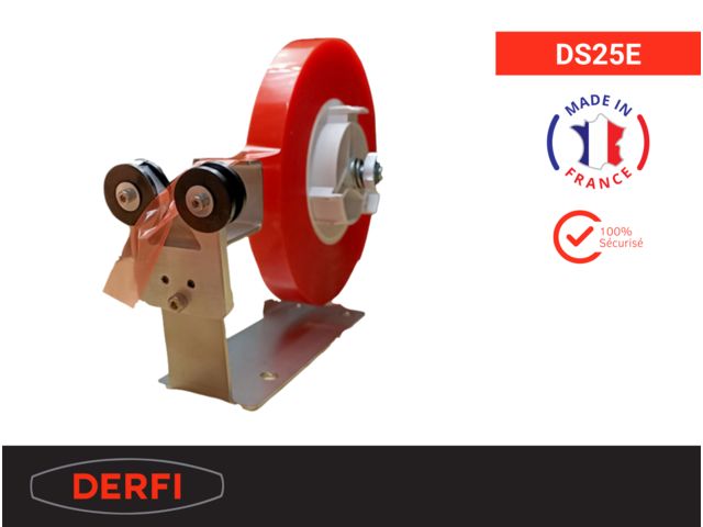 Manual adhesive tape dispenser with safe-cut system DS25E