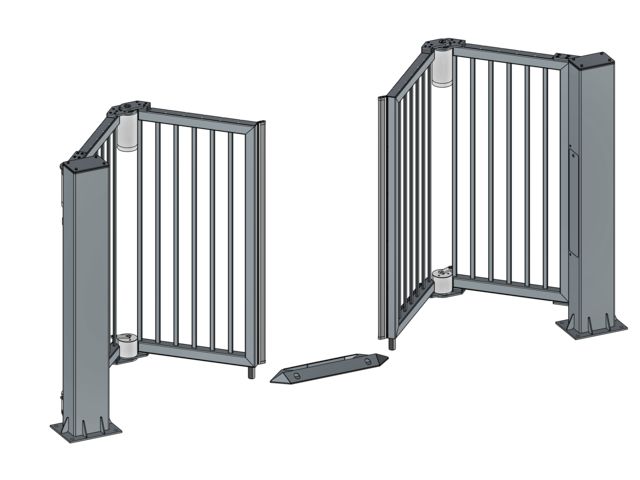free standing folding gate