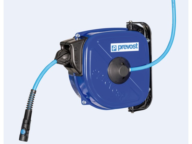 Compressed air hose reel / closed drum 