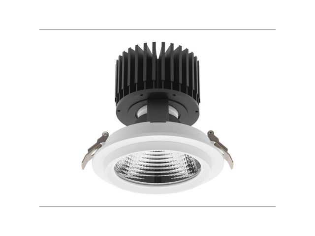 Downlight For Installation In Suspended Ceilings Sheriff M Contact Cora Lighting Factory - Ceiling Downlights White