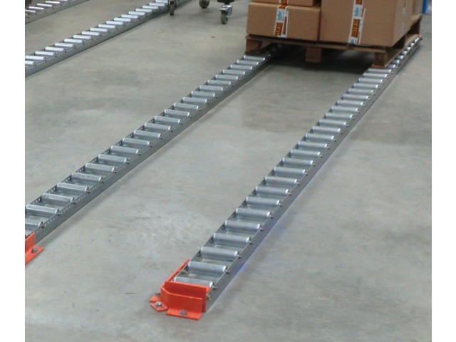 Free Rollers Module At Ground Pallets Move When Pushing 800 Or