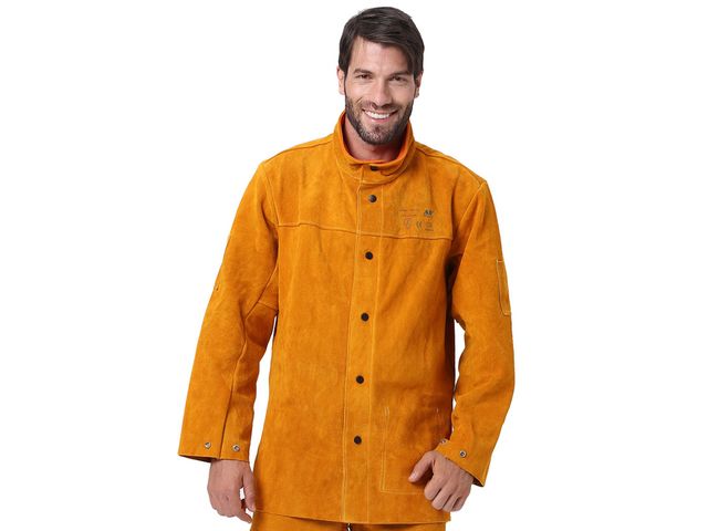 Golden Leather Welding Jacket Class 2 