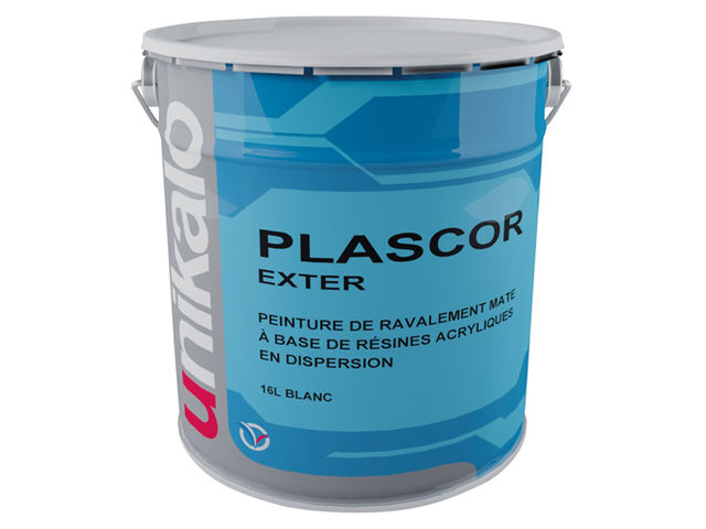 Mat acrylic wall paint for exterior surfaces PLASCOR