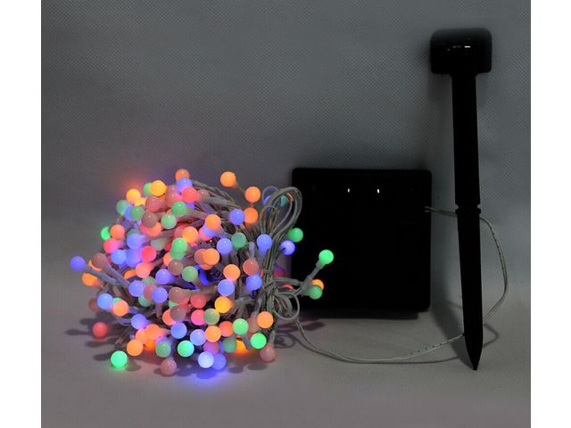 Multi-color LED New Year's string of lights on a solar battery - 5 m |  Contact COMEX EURO DEVELOPMENTS