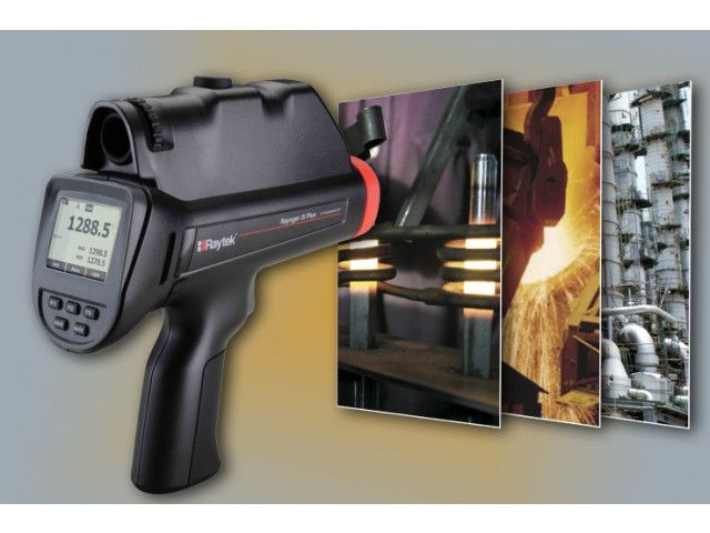 Raytek RAYR3IPLUS1ML High Temperature Infrared Thermometer with Dual Laser,  700 to 3000°C (1292 to 5432°F)