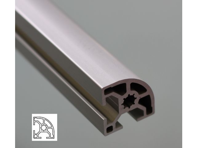 Profilé aluminium 30x30 2 fentes 8 mm