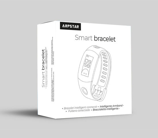 Smart Bracelet Sport Fitness Trackert - Grey