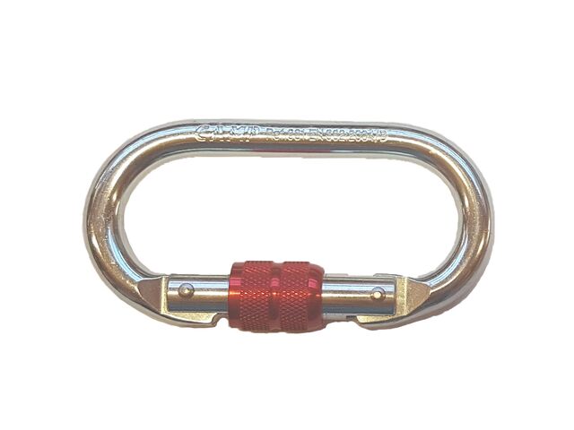 Steel oval carabiner | Contact SBE DIRECT