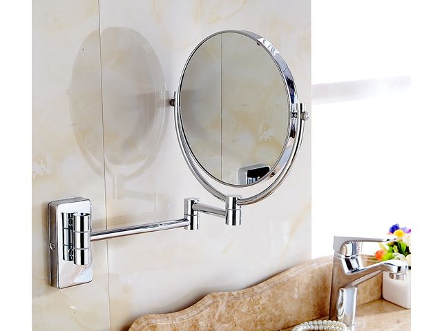 Wall Mounted 8 Makeup Mirror 3x, Magnifying Mirror Wall Mount