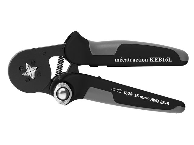 Hand crimping tool KEB16L for end sleeves