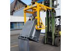 Dumping device for bins 500 to 1100 litres