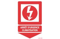 Emergency stop panel for air conditioning