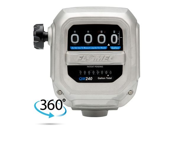 Oval gear meter for fuel