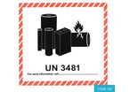 Lithium Battery Mark – UN 3481 (120 x 110mm) - CODE 787