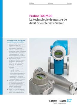 Proline 300/500 - The future-oriented flow measuring technology