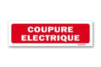 Power cut warning sign