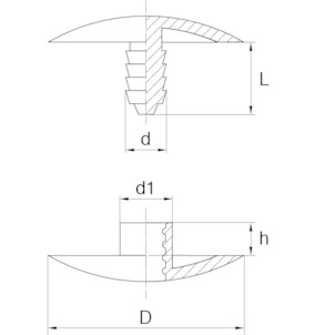 PE snap clips - produit présenté par BÜLTE PLASTIQUES