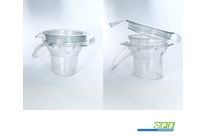 Plastic weldable valves for the medical sector