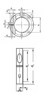 Threaded stop ring, precision clamping ring - produit présenté par 3 TRANSMISSIONS