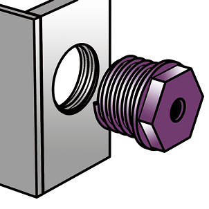 Metric hex head plug (form B) - BÜLTE PLASTIQUES