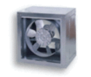 Industrial Range : Circular axial aluminum propellers and surround in galvanized sheet : AXI BOX SOLID