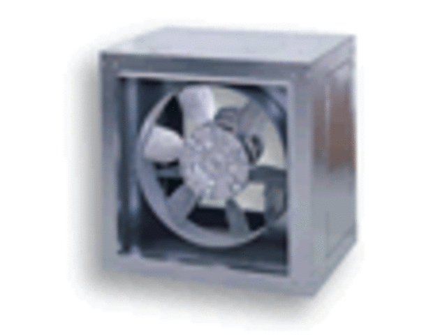 Industrial Range : Circular axial aluminum propellers and surround in galvanized sheet : AXI BOX SOLID