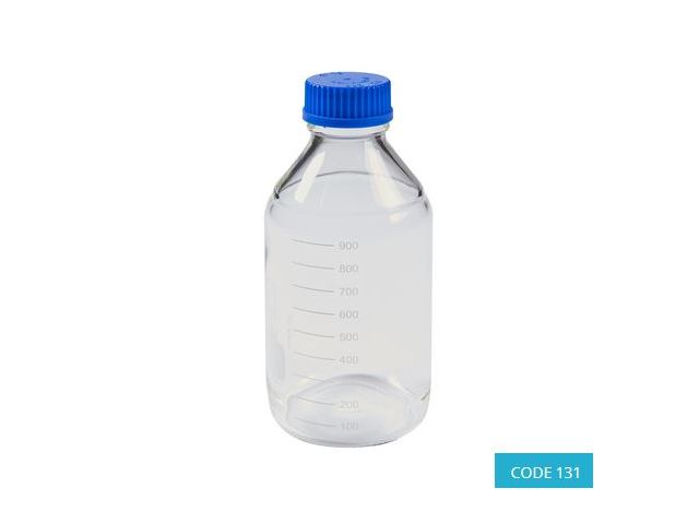1L ISO Reagent Bottle w/ 45mm BLUE Cap (140°C) - CODE 131