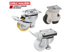 New levelling castors with integrated truck lock