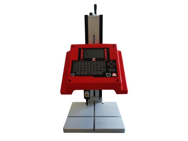 Column-mounted dot peen economic machine ec1