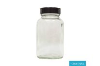 100ml Clear Glass Powder Jar - CODE 74/CL