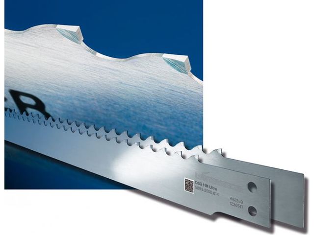 Carbide-tipped saw blade for thin-cutting frame saws : DSG HM Ultra 