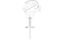 Straight Pt100 probe with Tri-clamp® fitting and extension tube - SI7-CLMP