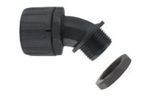 Elbow cable glands 90° in Polyamide 6.6 Phosphorus and sulphur free : PLA-45