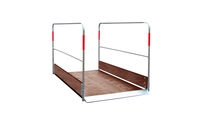 Wooden trench bridge