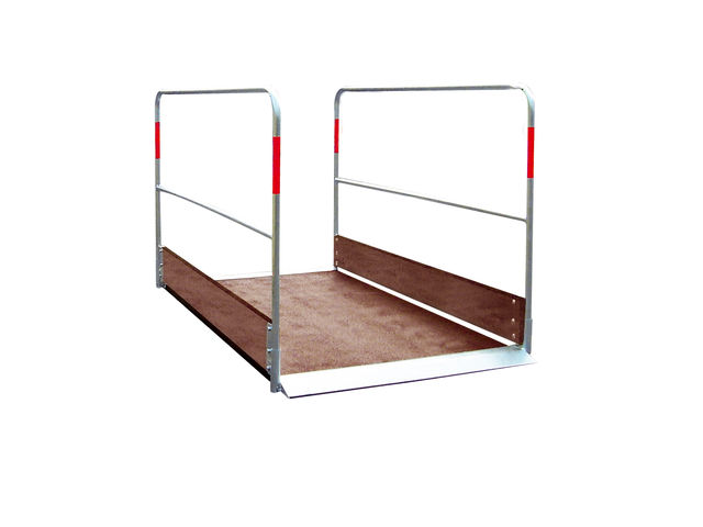 Wooden trench bridge