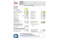 sizing sheet for high pressure component 