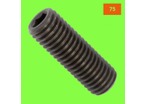Fine Thread Screws : 75 Thread - Headless, Hex Socket - Flat Point, Black 14.9 Steel, DIN 913, 75 Thread