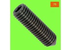 Fine Thread Screws : 75 Thread - Headless, Hex Socket - Cone Point, Black 14.9 Steel, DIN 914, 75 Thread