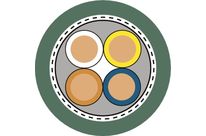 Ethernetcable for category 5, class D for fixed installation | ETHERLINE PN Cat.5e Y 2x2xAWG22