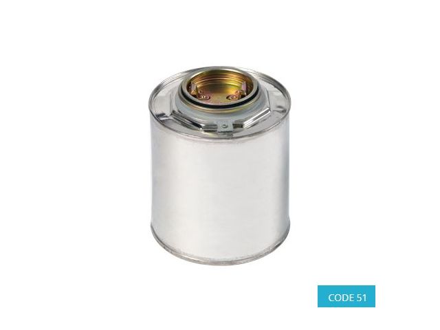 1L Heavy Duty Tinplate Drum Lacquer lined, 51mm bung - CODE 51