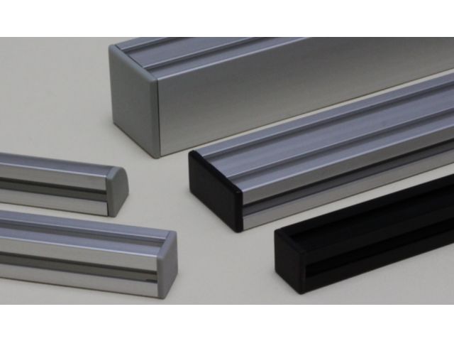 End Cap 40x120 10 mm slot profile - Grey