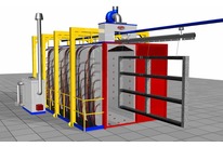 Multiphase washing cell