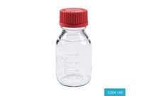 250ml ISO Reagent Bottle w/ 45mm RED Cap (180°C) - CODE 143