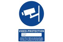 Video protection sign + picto