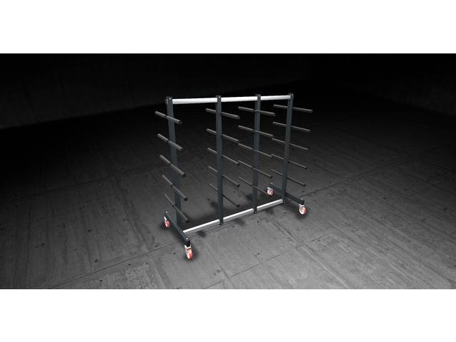 Trolley dedicated to horizontal transportation and storage of cut profiles - STACK