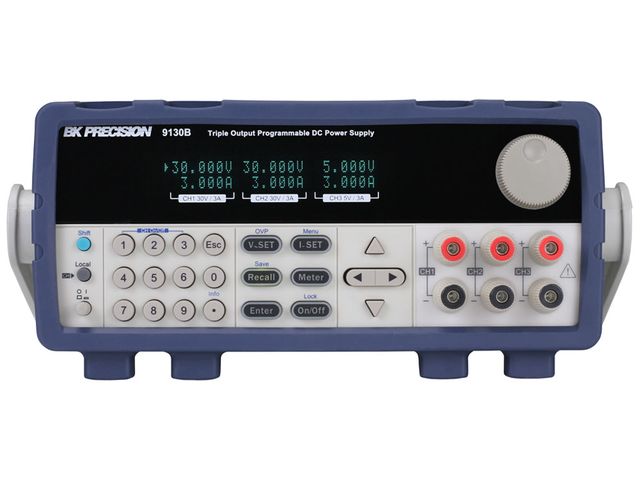 Triple Output DC Power Supply, 30V, 3A, 195W, Programmable, B&amp;K Precision : BK9130B 